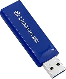 LinkMore EJECT32 128GB USB 3.2 Flash Drive, Read Speed up to 100MB/s Pen Drive, Retractable Design Thumb Drive