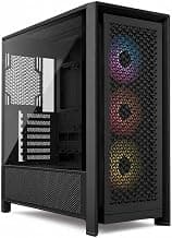 Shiv Gaming PC Cabinet, High Airflow Computer Case with 3 ARGB Fans, Y-Pattern Mesh Front Panel, Customizable Fan Mounting, Tempered/Side Panel Design for Gaming PC