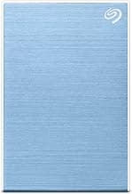 Seagate One Touch 2TB External HDD with Password Protection Light Blue, for Windows and Mac, with 3 Yr Data Recovery Services, (STKY2000402)