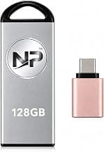 128GB USB Flash Drive with Free OTG Adapter, Metal Body