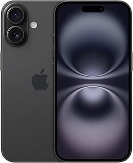 Apple iPhone 16 128 GB: 5G Mobile Phone with Camera Control, A18 Chip and a Big Boost in Battery Life. Works with AirPods; Black
