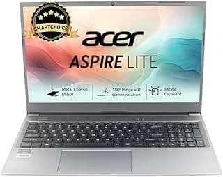 Acer Aspire Lite, AMD Ryzen 5-5625U, Office 2024 + M365 Basic, 16GB, 512GB, FHD 15.6"/39.62 cm, Windows 11 Home, Steel Gray, 1.59 KG, AL15-41, Premium Thin and Light Laptop
