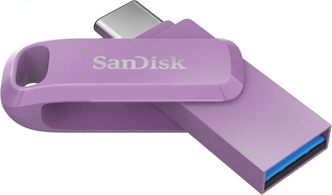 SanDisk 64GB Ultra Dual Drive Luxe USB Type-C & Type-A All-Metal Flash Drive - Stainless Steel (Rev 4)