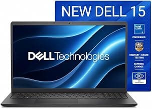 Dell 15 (Previously Inspiron) Laptop, 14th Gen Intel Core i3/Core 3 100U Processor, 8GB DDR4, 512 SSD, 15.6" FHD 120Hz IPS AG 250 nit Display, Win 11 + Office H&S 2024, Carbon Black, 1.63Kg
