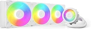 ARCTIC Liquid Freezer III Pro 420 A-RGB (White) - AIO CPU Cooler, 3 x 140 mm Water Cooling, 38 mm Radiator, PWM Pump, VRM Fan, AMD AM5/AM4, Intel LGA1851/1770 Contact Frame - White