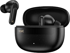 boAt 2026 Launch Airdopes Plus 222 with Immersive Spatial Audio, 60 Hrs Battery, 13mm Drivers, Hearables App Support, Multi Connect, Voice Assistant TWS Earbuds with mic (Carbon Black)