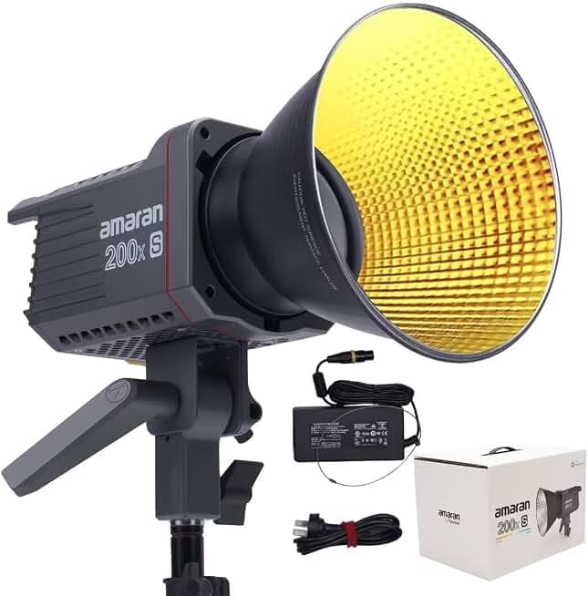 Aputure Amaran 200d S Studio Continuous Daylight LED Video Light (Broadcast Master Bundle Mark 2)