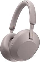 SonyWH-1000XM5 Best Active Noise Cancelling Wireless Bluetooth Over Ear Headphones with Mic for Clear Calling,Battery Life 30 Hours-Smoky Pink