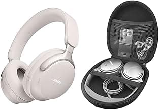 M.G.R.JPortable Carrying Case Cover for Bose QuietComfort Ultra Bluetooth Headphones/Bose New QuietComfort Wireless Noise Cancelling Headphones (Hard|EVA|Black)