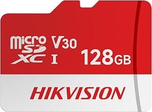 HIKVISION Extreme 128GB microSDXC Memory Card Class 10, V30 | 92MB/s Read, 50MB/s Write Speed | Compitable with Smartphones, Camera, CCTV | Drop Protection | Memory Card | 3 Yrs Warranty.