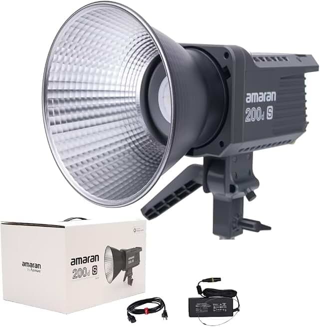 Aputure Amaran 200d S Studio Continuous Daylight LED Video Light (Broadcast Master Bundle Mark 3)
