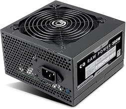Circle CG RAW Power 500 WATTS Gaming Power Supply/PSU - Non-Modular | 80 Plus White Certified | 120mm Fan | with Active PFC, Flat Black Cables | 500 Watt