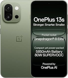 OnePlus 13s | Snapdragon® 8 Elite | Smarter with OnePlus AI | Lifetime Display Warranty | 12GB+256GB | Green Silk