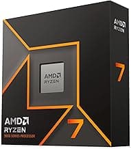 AMD Ryzen 7 9700X Desktop Processor with Integrated Radeon Graphics, 8 cores 16 Threads 32 MB Cache Base Clock 3.8 GHz Up to 5.5 GHz AM5 Socket System Memory DDR5,65W TDP - 100-100001404WOF