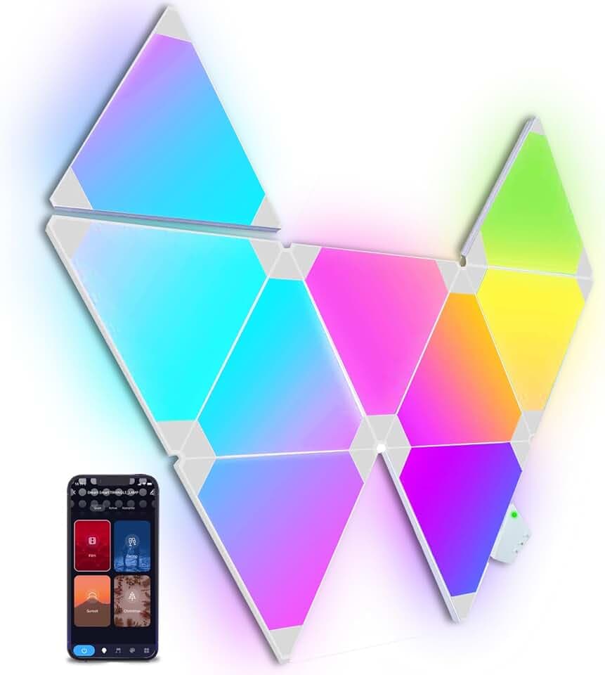 Nanoleaf Shapes Hexagons Smarter Kit Modular RGB LED Wall Lights - Matter Edition with Hub (Gen 2)