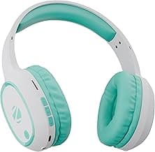 Zebronics Thunder (2026 Upgrade) Wireless Headphones, BT v6.0, True 60 hrs Playback, 40mm Drivers, ENC, Gaming Mode, Dual Pairing, AUX & microSD, Rapid Charging, Call Function (Sea Green)