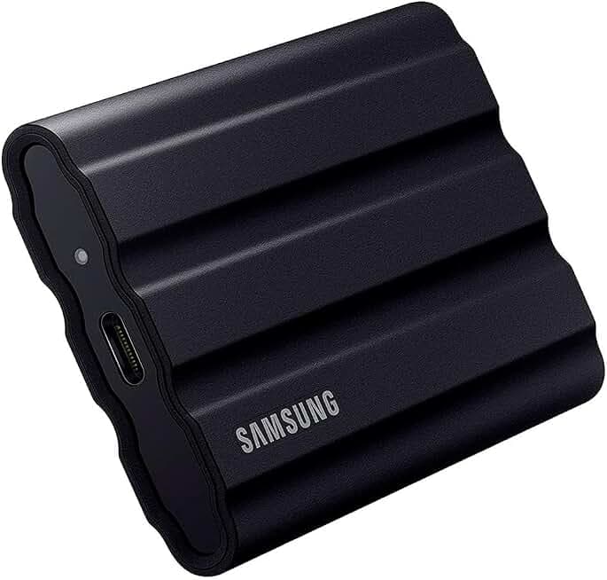Samsung 2TB T7 Shield Rugged Portable SSD USB 3.2 Gen 2 IP65 Shock Resistant (Navy Blue, Edition 2)