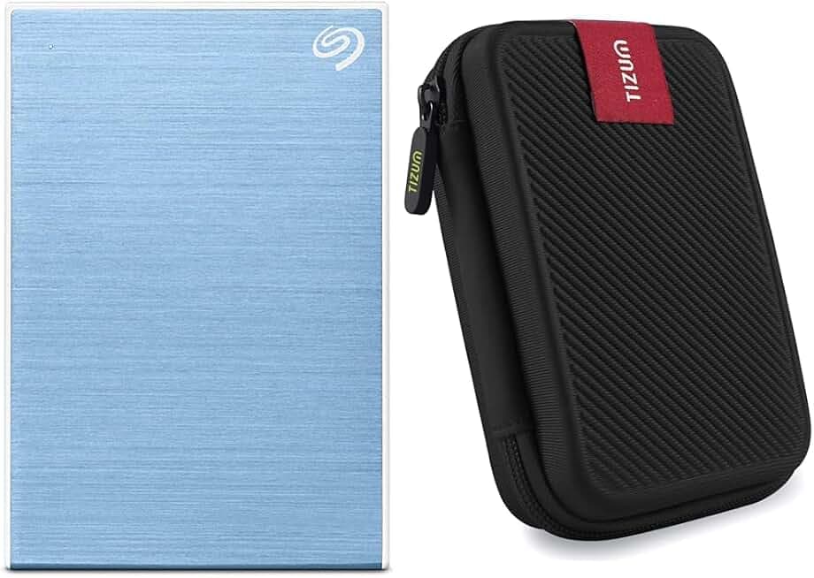 Seagate 2TB One Touch External Hard Drive with Password Protection & Rescue Services (Black, Edition 3)