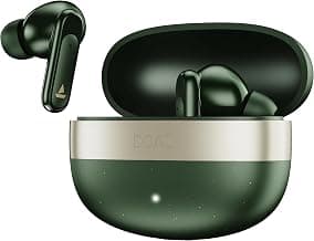 boAt 2026 Launch Airdopes Plus 224, Powerful Spatial Audio, 60H Playback, Quad Mics AI-ENx™, 13 mm Drivers, App Support, Multi Connect, Google Fast Pair, Bluetooth v6.0 TWS Earbuds (Forest Green)