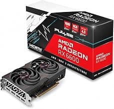 Pulse AMD Radeon RX 6600 Gaming Graphics Card 8GB GDDR6 | AMD RDNA 2 Architecture | PCIe 4.0 | 128-Bit Memory | Dual Fan Cooling | 11310-01-20G | Pre-Owned