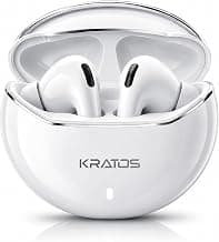 Kratos TW02 Ear Buds Wireless with 60H Playtime, Noise Isolation & Clear Calls, Bluetooth Earbuds with Voice Assistant, Ear Buds with Bluetooth V 5.3 & with Type C Fast Charging, IPX5 TWS Earphones
