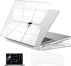 EooCooClear Case for MacBook Pro M5 16 inch Cover M4 M3 M2 M1 2026-2021