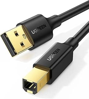 UGREEN Printer Cable 1.5M, Type A to B 2.0 Male Scanner Printing Cord