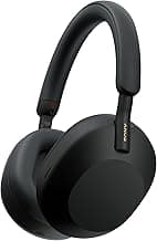 Sony WH-1000XM5 Best Active Noise Cancelling Wireless Bluetooth Over Ear Headphones with Mic for Clear Calling,Battery Life 30 Hours -Black