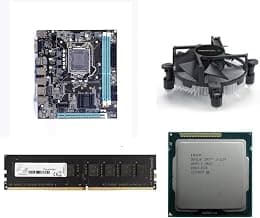H61 Micro ATX Motherboard Kit with Processor i3 2120/2100 Gen 3.30Ghz+ 4GB RAM DDR3(Single Stick) + CPU Fan (1 Year Replacement Warranty)