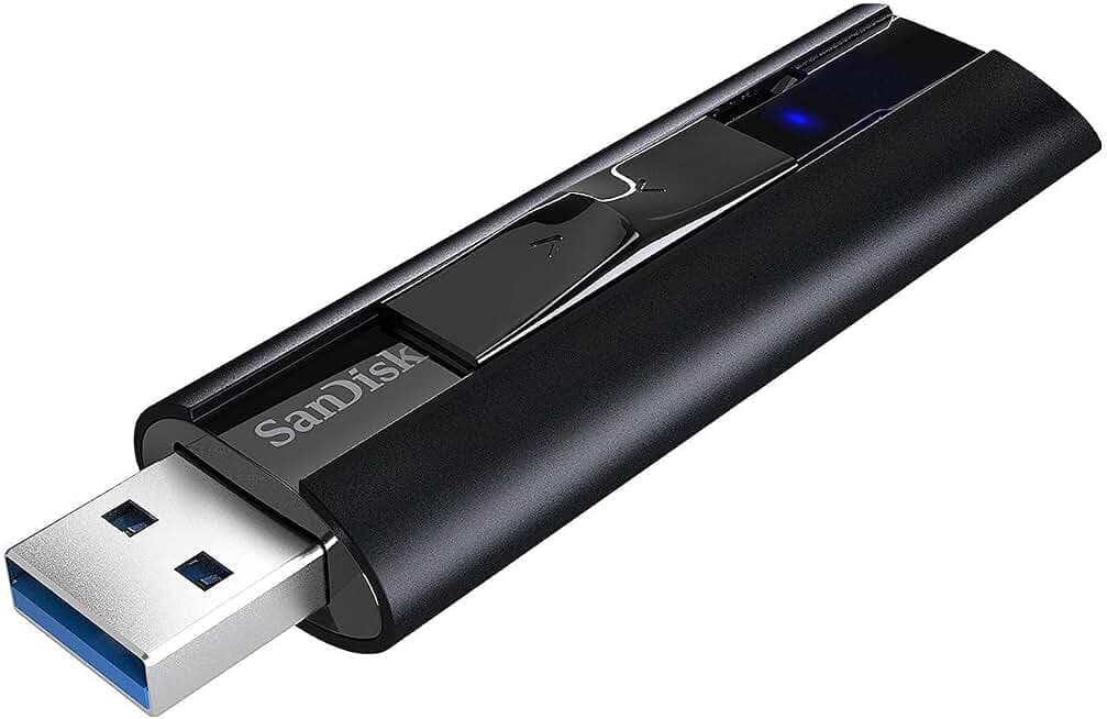 SanDisk 128GB Extreme PRO USB 3.2 Solid State Flash Drive Ultra-Fast SSD-Grade (Silver Chrome, Gen 4)