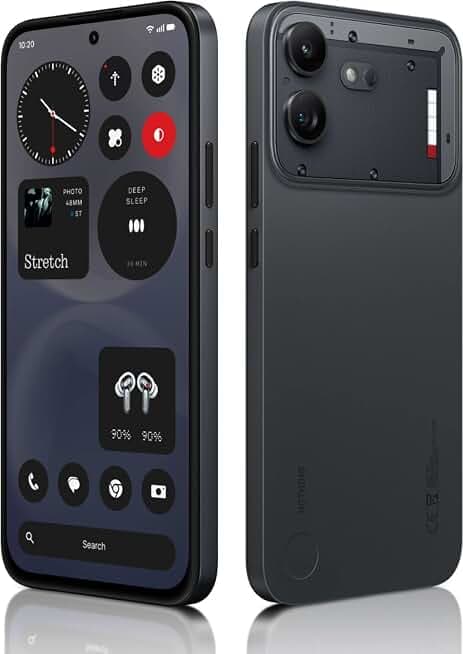 Nothing Phone (2a) Plus Transparent Glyph Matrix 5G (Titanium Silver, 128GB)