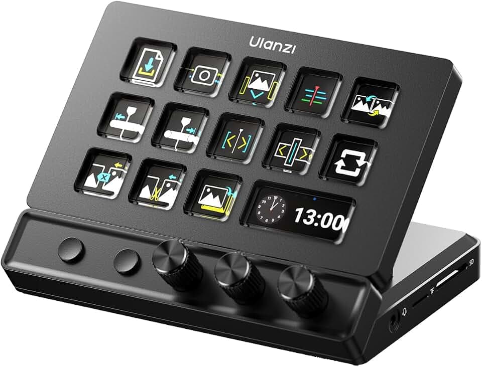 Loupedeck Photoshop & Premiere Edition Live S Custom Console for Streaming & Content Creation with Dials & Touch Keys - Tactile Analog Knobs (Rev 4)