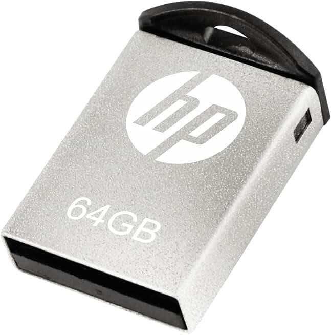HP 64GB x796w USB 3.1 High-Speed Metal Push-Pull Flash Drive - Slim Form Factor (Rev 3)