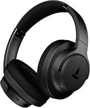boAtRockerz 512 ANC,(~40dB) Hybrid ANC, 80H Battery, 40mm Drivers, 40ms Low Latency, ENx Tech, App Support, Bluetooth Headphones, Wireless Headphone with Mic (Cosmic Black)