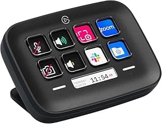 Elgato Stream Deck Neo (Black) – USB Productivity Controller, 8 Customizable Keys, Speed Through Tasks & Workflows, For Working/Streaming/Music/Gaming, Laptop Friendly, Drag-’n-Drop Setup on Mac and PC.
