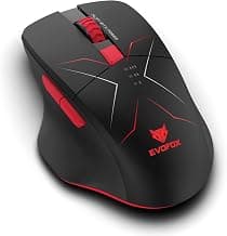 EvoFox Shadow X Pro Wireless Gaming Mouse Tri-Mode Rechargeable | BT, USB 2.4G & Wired, S203 Sensor, 1000Hz Polling Rate, 6400 DPI, RGB Lighting, 6 Programmable Buttons, Software Support