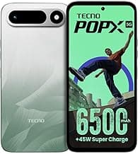 Tecno POP X 5G (Ripple Green, 4GB+128GB) | 6500mAh+45W Fast Charger | IP64 Pro | MIL-STD 810H Protection | Upto 12GB* RAM | Fastest 8X Network Speed* with URSP | 120Hz Smooth Display | 50MP Camera