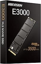 HIKVISION E3000 Internal NVMe PCIe M.2 SSD 256GB, Internal Solid State Drive, Gen 3x4, 2280, 3D NAND Flash Memory, Up to 3500MB/s Read Speed