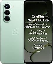 OnePlus Nord CE6 Lite | 8GB+128GB | Vivid Mint | Segment's Fastest Dimensity 7400 Apex Processor | 7000mAh Battery | Segment's Highest 144Hz Refresh Rate | 50MP Main Camera, 4K Video Recording