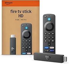 AmazonFire TV Stick HD (newest model), our fastest HD stick yet, 1,500+ apps, Alexa Voice Remote, directly powered by your TV