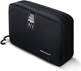 URBAN WOLF Tech Pouch Pro: Waterproof Organizer for Electronics, Gadgets, Cables, Hard Disks and Accessories - Travel Kit