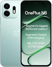 OnePlus N6 | 6GB+128GB | Fresh Mint | Segment's Biggest 8000mAh Battery | Segment's Fastest 45W Charging | 60-Month Smoothness | Smooth 120Hz Display | 50MP Camera | Military-Grade Durability