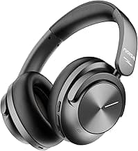 NoiseMaster Buds Max, Sound by Bose Wireless Over-Ear Headphones, Adaptive ANC, LHDC 5.0, Immersive Spatial Audio,Upto 60H Playtime, Fast Pairing, Wear Detection(Onyx)