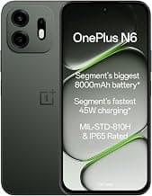 OnePlus N6 | 6GB+128GB | Midnight Green | Segment's Biggest 8000mAh Battery | Segment's Fastest 45W Charging | 60-Month Smoothness | Smooth 120Hz Display | 50MP Camera | Military-Grade Durability