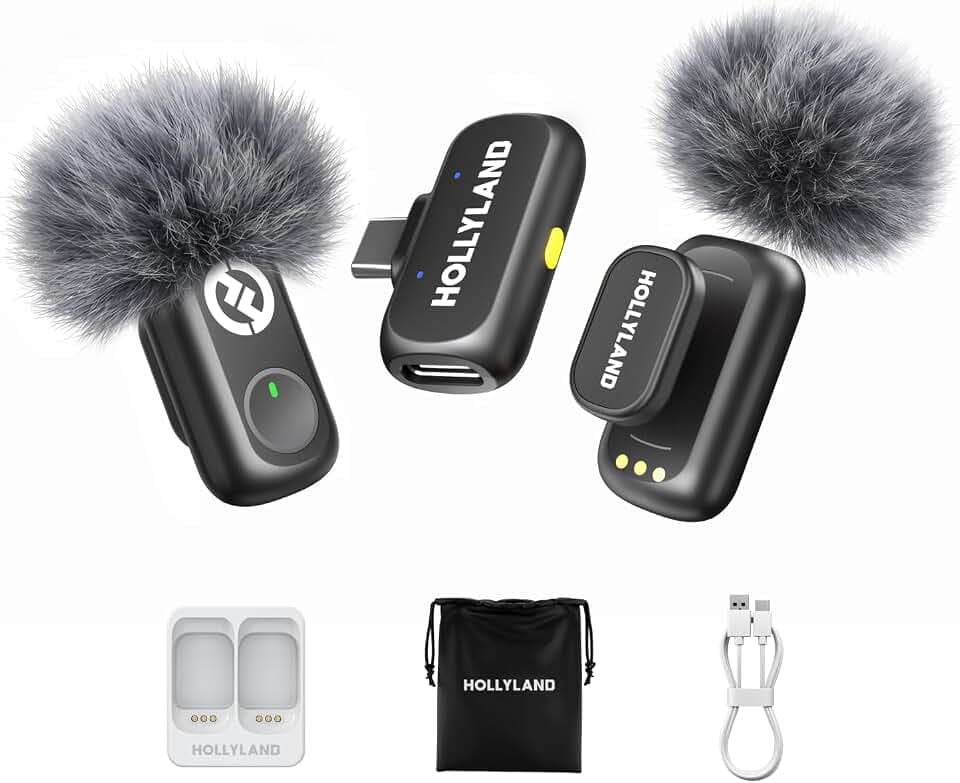 DJI Mic 2 (2 TX + 1 RX + Charging Case) Wireless Lavalier Microphone - Master Studio Production Kit (Ver 3)