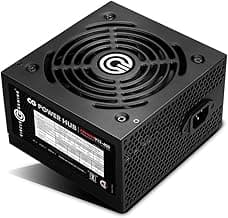 Circle CG RAW Power 400 WATTS Gaming Power Supply/PSU - Non-Modular | 120mm Black Fan | with Active PFC, Flat Black Cables | 400 Watt -Black