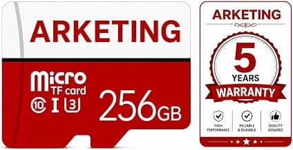 ARKETING 256GB Micro TF Card, Class 10 U3 4K HD U3 | High-Speed Storage, UHS-I Speed Class, Wide Compatibility, Compact Form Factor, U3 Video Rating