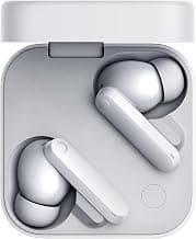 AlakhDM Bluetooth 5.3 Wireless Earbuds with HD Calling Mic, Deep Bass Stereo Sound, Low Latency Gaming, Type-C Fast Charging, Touch Control TWS Earphones(White)