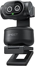 eMeet PIXY Webcam with AI Tracking, 0.2s Autofocus, Sony Sensor, Triple Microphone Array, Gesture Control, Preset Positions, Streaming Camera Compatible with OBS, Twitch, Switch 2, PC & Laptop (PIXY)