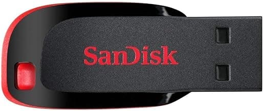 SANDISK Cruzer Blade 128GB, USB 2.0, Flash Drive, Pendrive, Red, 5Y Warranty (SDCZ50-128G-I35)